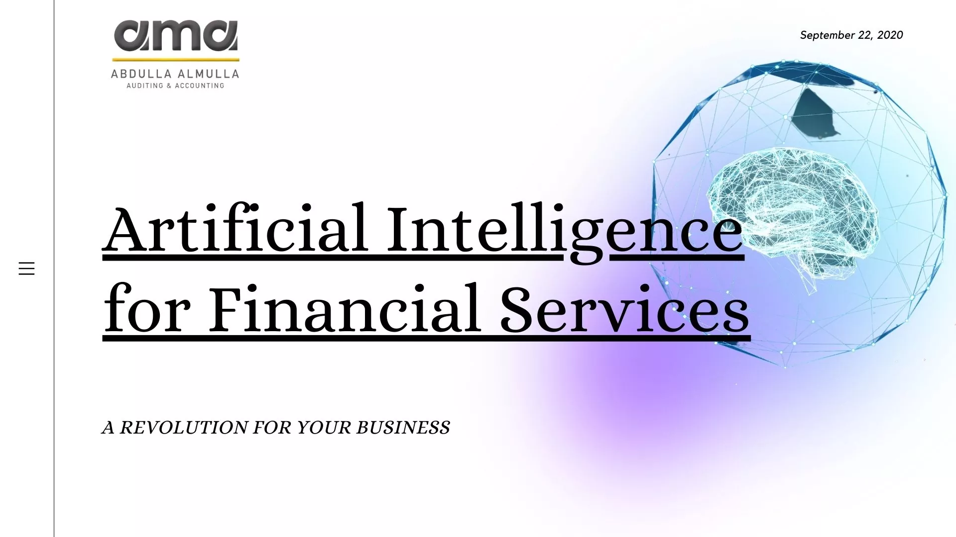 Artificial Intelligence for Financial Services