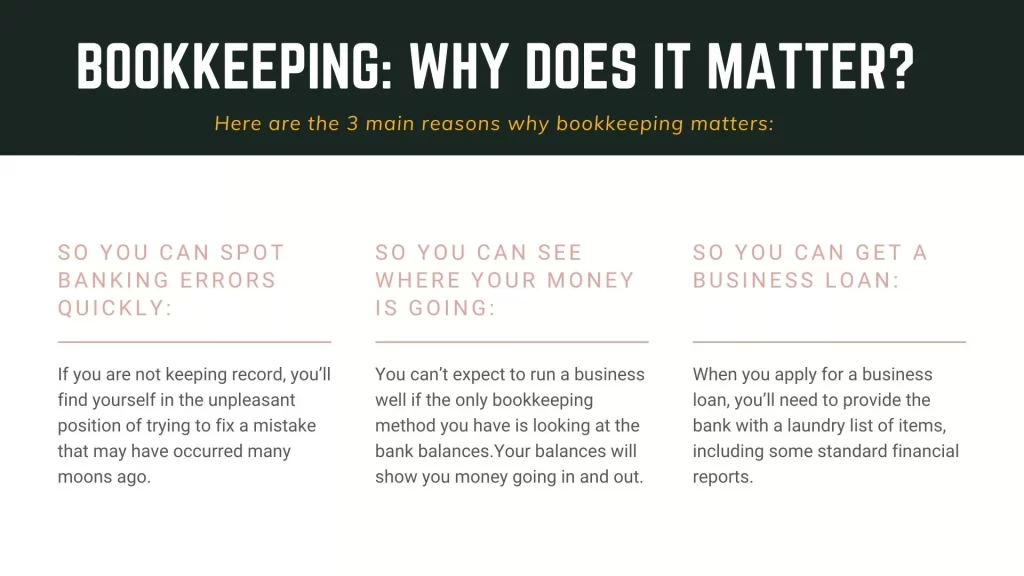 Bookkeeping: Why does it matter?