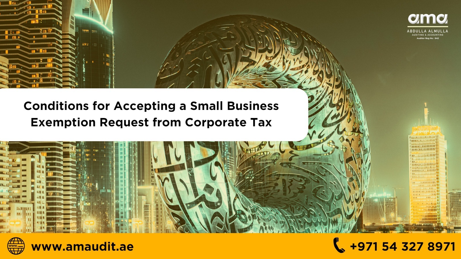 Conditions for Accepting a Small Business Exemption Request from Corporate Tax