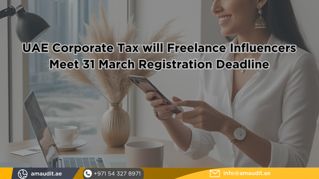 UAE corporate tax for freelance and influencers